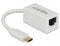 Delock 65906 - USB-C naar RJ45 Gigabit Ethernet LAN adapter - CAT6 - Wit