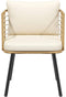 vidaXL - Tuinstoel - PE-rattan - naturel