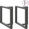 vidaXL - Eettafelpoten - 2 - st - T-vormig - 100x35x(72-73) - cm - staal - antraciet