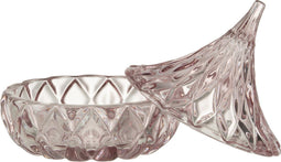 J-Line voorraadpot Puntig Geslepen - glas - roze