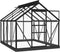 vidaXL - Vervangend - frame - tuinkas - 155x103x191 - cm - aluminium - antraciet
