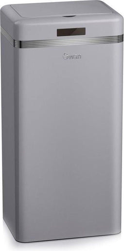 Swan Sensor Prullenbak – 45 Liter Inhoud – Tot 15 cm Afstand – Grijs