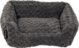 Jack and Vanilla JV softy Hondenmand Rozet grijs 60x52x18 cm hondenmanden