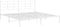 vidaXL - Bedframe - met - hoofdbord - metaal - wit - 200x200 - cm