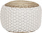 AIZA - Poef - Wit/Beige - Jute