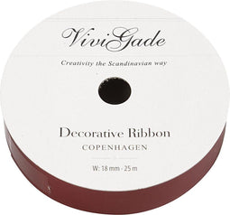 Vivi Gade Cadeaulint 25 M X 18 Mm Rood