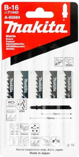 Makita B-16 - Decoupeerzaag - HCS blad voor hout en kunststof - 80 mm nuttige lengte