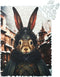 UNIDRAGON Houten Puzzel Voor Volwassenen Pop Art - Graaf Konijn - 250 stukjes - 32x23 cm