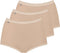 sloggi Maxislip Basic+ - Maxi Slips - 3 Pack - Beige (3 stuks)