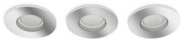 Philips Hue Xamento - Inbouwspot - Slimme verlichting met 16 miljoen kleuren - Grijs (3-pack)