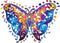 UNIDRAGON Houten Puzzel Voor Volwassenen Dier - Intersterrenstelsel Vlinder - 700 stukjes - Royal Size 60x44 cm