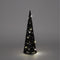 Anna Collection led kegel kerstboom lamp - zwart - D12,5 x H40 cm