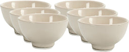 Set van 6x stuks serveer/dessertschaaltjes van porselein 11 cm - Kommetjes/schaaltjes