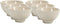 Set van 6x stuks serveer/dessertschaaltjes van porselein 11 cm - Kommetjes/schaaltjes