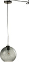 J-Line hanglamp Spikkel Bol - glas - grijs - large