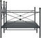 vidaXL - Slaapbank - zonder - matras - 100x190 - cm - staal - zwart