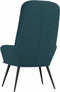 vidaXL Relaxstoel fluweel blauw