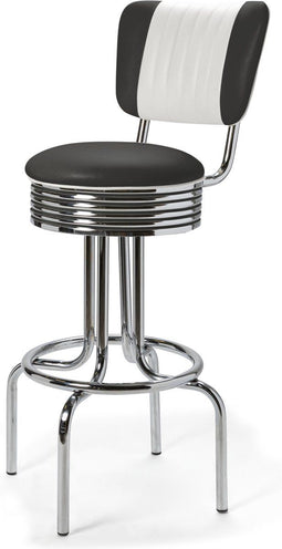 Bel Air Retro Barkruk BS-28CB Zwart