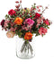 Emerald - Boeket Flame Roses - 45cm hoog - Rood - 21 stelen - Kunstboeket - Zijde boeket