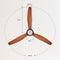 CREATE WIND STYLANCE - Plafondventilator Ø132 cm - 40W silent met verlichting en afstandsbediening
