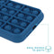 iMoshion Hoesje Geschikt voor iPhone Xr Hoesje Siliconen - iMoshion Pop It Fidget Toy - Pop It hoesje - Donkerblauw
