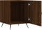 vidaXL - Nachtkastje - 40x40x50 - cm - bewerkt - hout - bruin - eikenkleur
