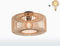 GOOD&MOJO Plafonniere Bromo - Bamboe - Ø60cm - Scandinavisch,Bohemian