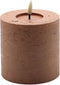 led kaars rustic copper 10x10cm