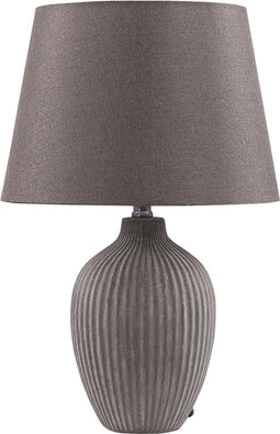 FERGUS - Tafellamp - Bruin - Keramiek