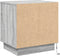 vidaXL - Nachttafel - met - LED-verlichting - Grijs - Sonoma - 44x34,5x45 - cm