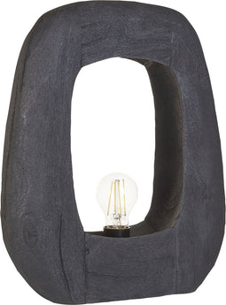 AJAY - Tafellamp - Zwart - Hout