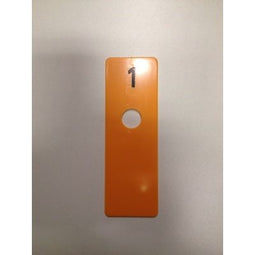 Klika - kamerschijf geel 40x120 mm NUMMER 1 - 40 stuks