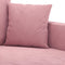 vidaXL - Tweezitsbank - 140 - cm - fluweel - roze