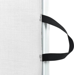 vidaXL Huisdierenhek uittrekbaar 82,5x125 cm wit