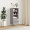 vidaXL - Hoge - kast - 40x36x110 - cm - bewerkt - hout - grijs - sonoma