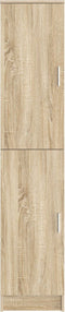 vidaXL - Hoge - kast - in - Sonoma - eiken - 35x39x168 - cm, - Geengineerd - Hout