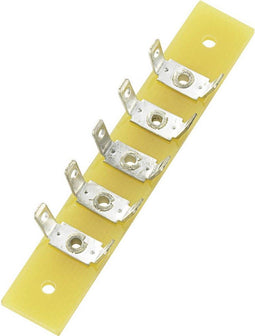 TRU COMPONENTS Soldeerlijst Enkele rij Totaal aantal polen 5 Epoxide (l x b x h) 59 x 10 x 1.6 mm 1 stuk(s)