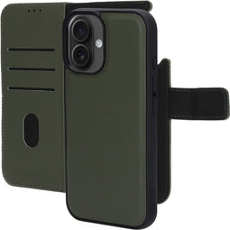 Mobiparts Leather 2 in 1 Wallet Case - MagSafe geschikt - Echt leer - Groen