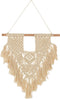 J-Line wanddecoratie Macrame - katoen - ecru - small