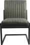 HSM Collection Eetkamerstoel Texas - army green - metaal/yachtleder