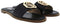 GUESS Botali - Slippers - Goudkleurig merkembleem - Zwart - Maat 39