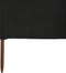 vidaXL - Windscherm - 5-panelen - 600x120 - cm - stof - zwart