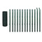 vidaXL - Eurohek - 25x1,0 - m - staal - groen