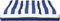 vidaXL - Palletkussen - gestreept - 70x70x12 - cm - stof - blauw - en - wit