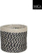 Mica Decorations Bonaparte Plantenmand - H20 x Ø20 cm - Jute - Zwart