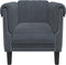 vidaXL Fauteuil fluweel donkergrijs