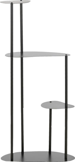 Mica Decorations Fonda Plantentafel - L48 x B27 x H100 cm - Metaal - Zwart