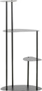 Mica Decorations Fonda Plantentafel - L48 x B27 x H100 cm - Metaal - Zwart
