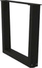 vidaXL - Eettafelpoten - 2 - st - V-vormig - 60x(42-43,3) - cm - staal - zwart
