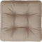 vidaXL - Palletkussen - 60x61,5x10 - cm - stof - taupe